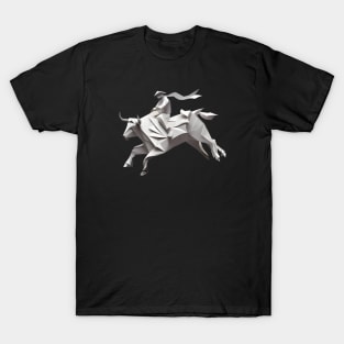 Origami Bull Rider T-Shirt